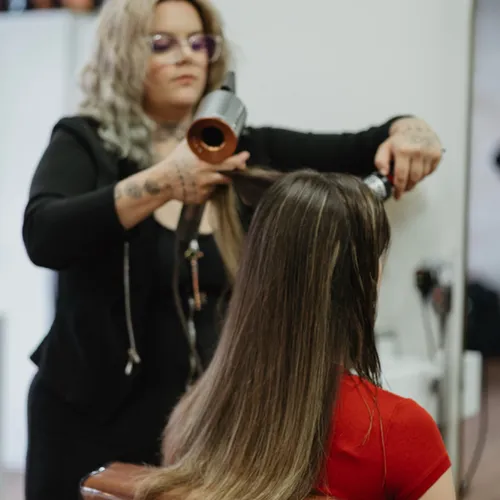 A smooth blow-dry, Yours Truly Hair Salon, Chattanooga